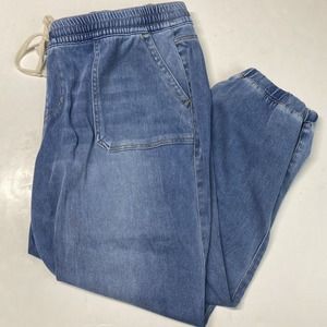 Lane Bryant Pull On Crop Jeans Jogger Elastic Stretch Plus Size 18